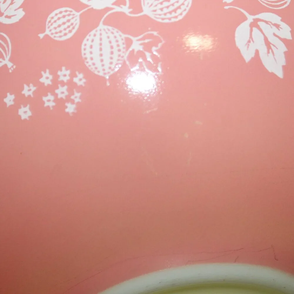Pyrex Pink Gooseberry Cinderella Mixing Nesting Bowl 4 Qt #444 Vtg - Near Mint